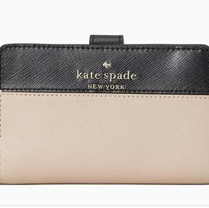 Staci Medium Compact Bifold Wallet- Warm Beige